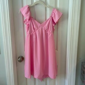 Cute M pink dress with a tie in the back